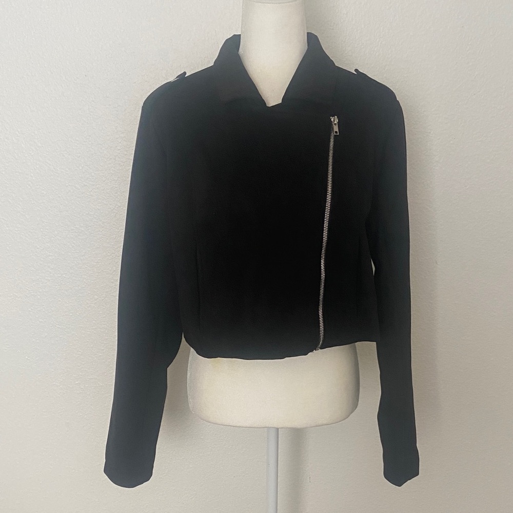 Forever 21 suede black Moto Jacket